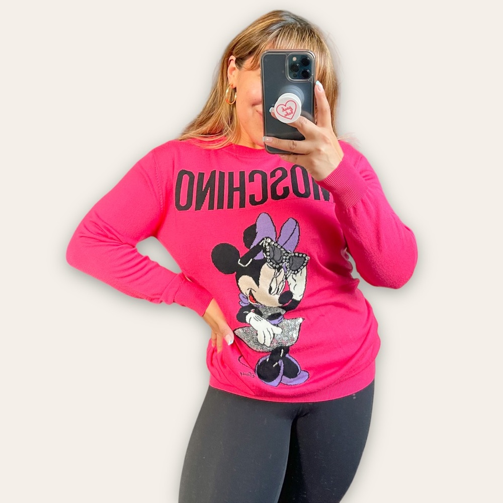 MOSCHINO x H&M | Limited Edition Mini Mouse Wool Pink Disney Sweater Size: XS